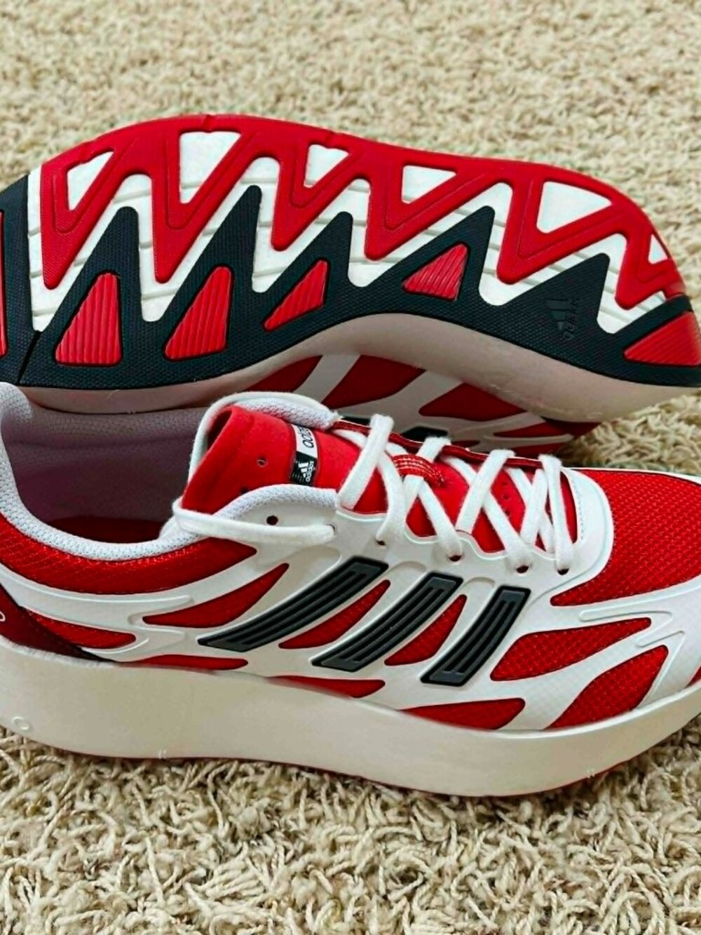 Adidas Adizero Aruku Shoes White Red JI0308, Men’s Size 10 (New)